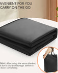 Infrared Sauna Blanket for Detoxification, Portable Remote Control Sauna, 86-158℉, 20-60 Minutes Timer, 6 Ft X 2.6 Ft