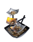 Serene Indoor Water Fountain, with Natural River Rocks, Soothing Nature Sounds, Zen Relaxation
