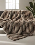 Luxury Faux Fur Blanket High-End Bed Fox Fur Blankets for Beds Plaid on the Sofa Cover Decoration Home Blankets and Throws