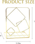 Bookends Metal Book Ends Heavy Duty Modern Decorative Bookend Bookshelf Decor for Home Library Office School Book Display Desktop Organizer Gift (Gold)