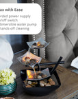 Serene Indoor Water Fountain, with Natural River Rocks, Soothing Nature Sounds, Zen Relaxation