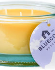 Bluecorn Botanica Beeswax Candle: 3-Wick Natural Scented Candle Lavender Essential Oil