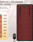 Infrared Sauna Blanket for Detoxification, Portable Remote Control Sauna, 86-158℉, 20-60 Minutes Timer, 6 Ft X 2.6 Ft