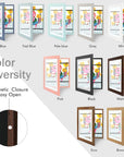 Art Frames, Front-Opening, Daily Schedules, Visions Board, Artworks, Home or Office (Walnut, Set of 2)