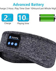 Bluetooth-Compatible Earphones Sports Sleeping Headband Elastic Wireless Headphones Music Eye Mask Wireless Eye Headset Headband