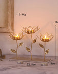 Wrought Iron Golden Bird Home Decor Candle Holders Wedding Decoration Accessories Candlesticks for Candelabro Centerpiece
