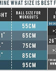 Extra Thick Professional Grade Balance & Stability Ball