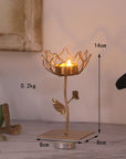 Wrought Iron Golden Bird Home Decor Candle Holders Wedding Decoration Accessories Candlesticks for Candelabro Centerpiece