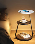 Smart Nightstand with Wireless Charger & Night Light