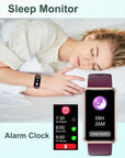 Fitness Tracker No Bluetooth No APP No Phone Needed, Waterproof with Full Touch Screen (Purple)