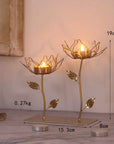 Wrought Iron Golden Bird Home Decor Candle Holders Wedding Decoration Accessories Candlesticks for Candelabro Centerpiece