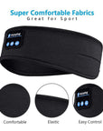 Bluetooth-Compatible Earphones Sports Sleeping Headband Elastic Wireless Headphones Music Eye Mask Wireless Eye Headset Headband