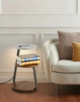 Smart Nightstand with Wireless Charger & Night Light