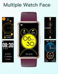 Fitness Tracker No Bluetooth No APP No Phone Needed, Waterproof with Full Touch Screen (Purple)