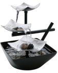 Serene Indoor Water Fountain, with Natural River Rocks, Soothing Nature Sounds, Zen Relaxation