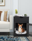 2-In-1 Dog House with Drawer and Wired Wireless Charging
