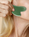 Guasha Massage Tool, 4 Piece Kit, Acupuncture Therapy Trigger Point Treatment, Gua Sha Scraping Massage Tool(Green)