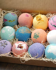 Bath Bombs Gift Set 12 USA Made Fizzies, Shea & Coco Butter Moisturize