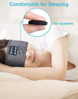 Bluetooth-Compatible Earphones Sports Sleeping Headband Elastic Wireless Headphones Music Eye Mask Wireless Eye Headset Headband