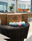 Bath Bombs Gift Set 12 USA Made Fizzies, Shea & Coco Butter Moisturize