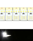 One / 5Pcs 0.2W USB LED Bulb Book Light for Laptop PC Powerbank Night Lamp Mini Pocket Card USB Power LED Night Light