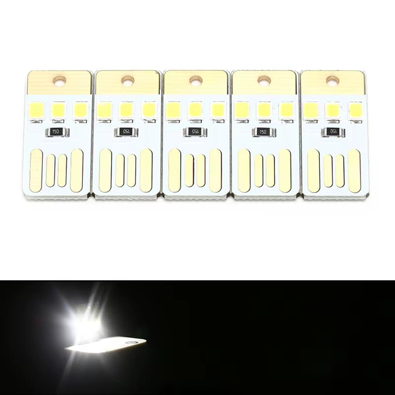 One / 5Pcs 0.2W USB LED Bulb Book Light for Laptop PC Powerbank Night Lamp Mini Pocket Card USB Power LED Night Light