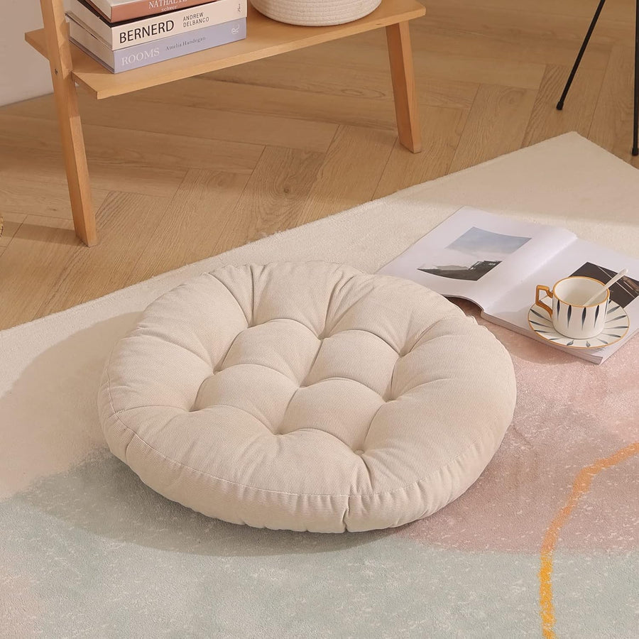 Meditation Cushion for Yoga Living Room Sofa Balcony, Beige