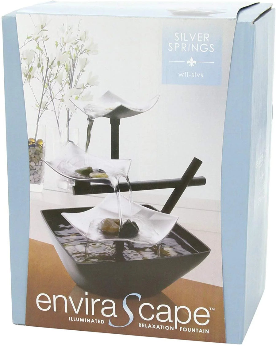 Serene Indoor Water Fountain, with Natural River Rocks, Soothing Nature Sounds, Zen Relaxation