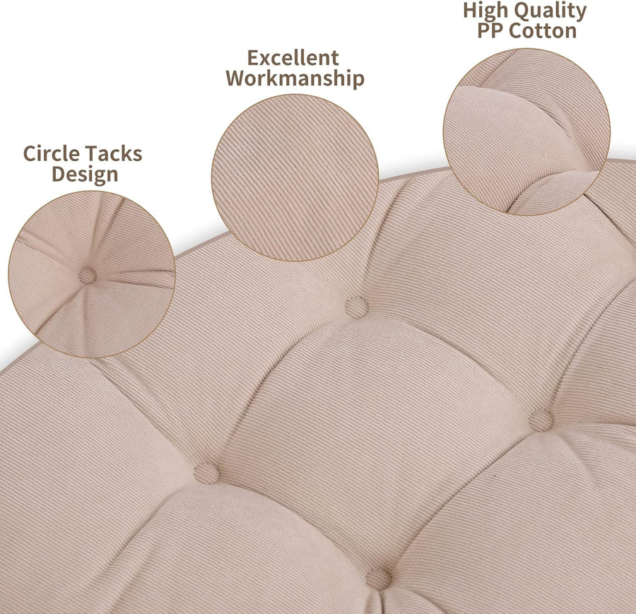 Meditation Cushion for Yoga Living Room Sofa Balcony, Beige