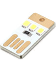 One / 5Pcs 0.2W USB LED Bulb Book Light for Laptop PC Powerbank Night Lamp Mini Pocket Card USB Power LED Night Light