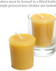 Bluecorn 100% Pure Beeswax Votive Candles 36-Pack Fragrance Free