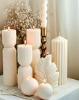 Luxury Decoration Candle Nordic Geometric Scented Candles Aesthetic Big Home Decorative Candles Table Decoration and Accessories