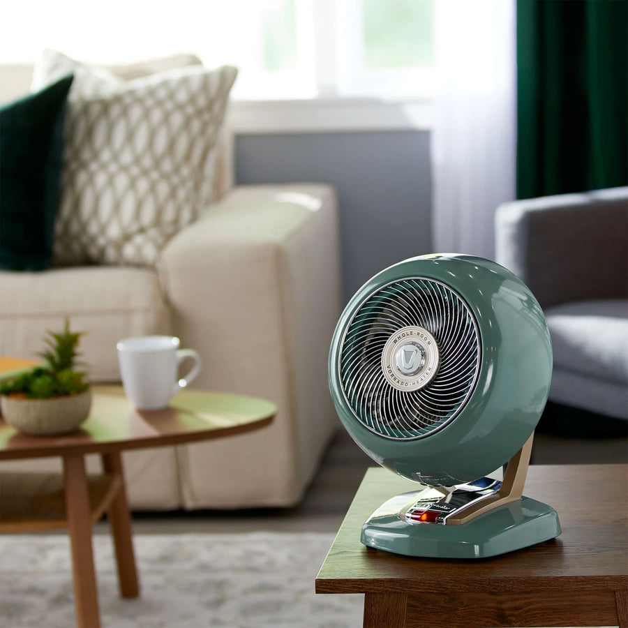 Vintage Portable Electric Space Heater, Green