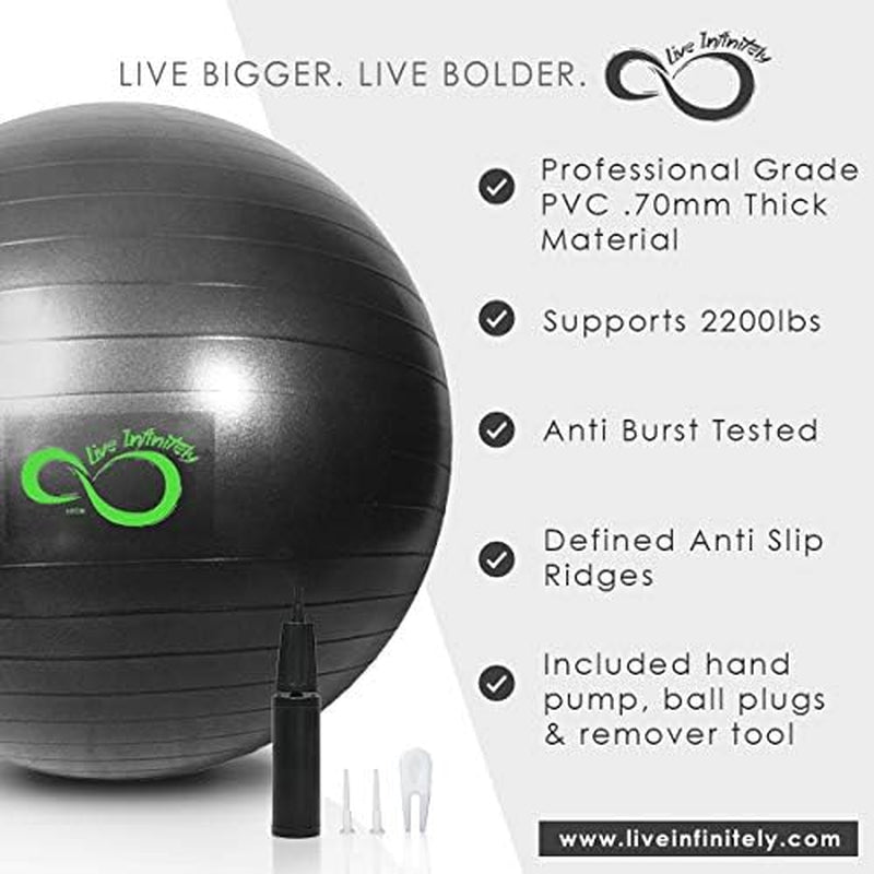 Extra Thick Professional Grade Balance & Stability Ball