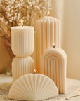 Luxury Decoration Candle Nordic Geometric Scented Candles Aesthetic Big Home Decorative Candles Table Decoration and Accessories