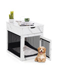 2-In-1 Dog House with Drawer and Wired Wireless Charging